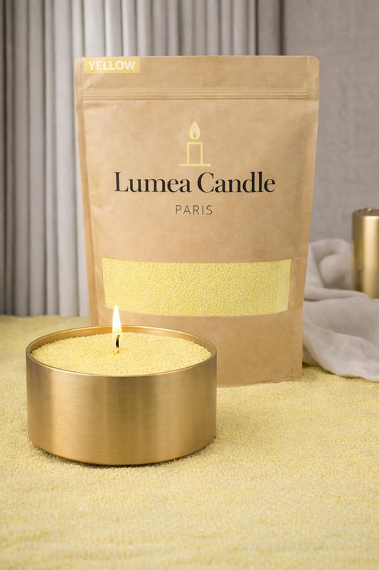 Bougie non parfumée - Jaune