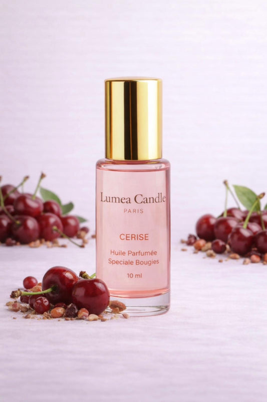 Huile Parfumée Cerise Noire — Essence de Luxe pour Bougies Perles