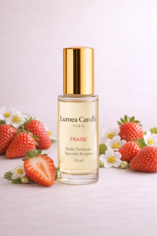 Huile Parfumée Fraise Sublime — Essence de Luxe pour Bougies Perles