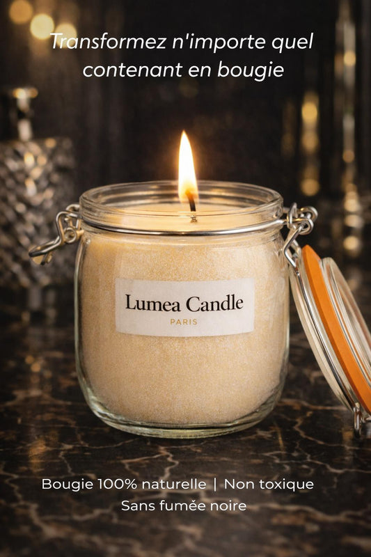 Bougie non parfumée - Rouge foncé